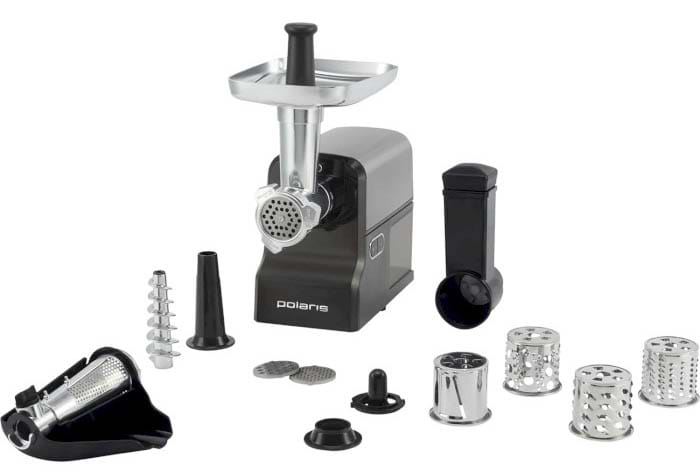 Мясорубка Polaris PMG 2586 Stainless steel/Grey - Фото 1