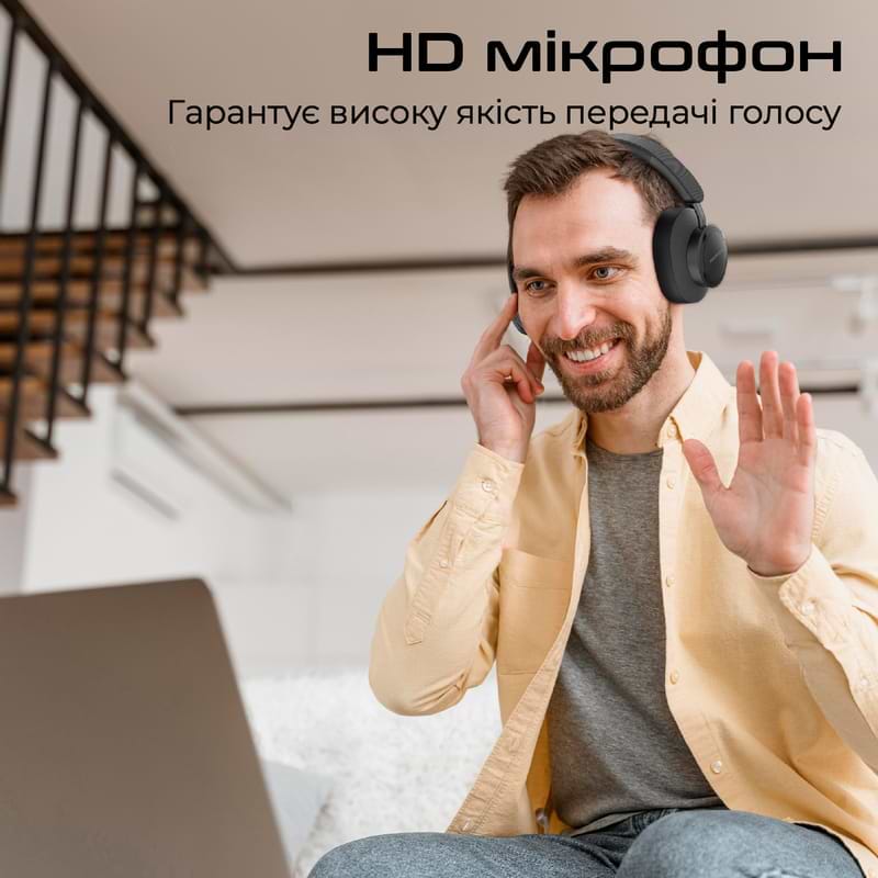 Фото - Гарнітура бездротова Promate Takt Black (takt.black)