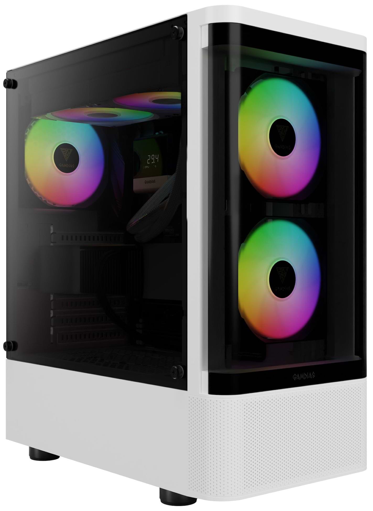 Корпус Gamdias TALOS E3 CG WH Mid-Tower (4711514501209)