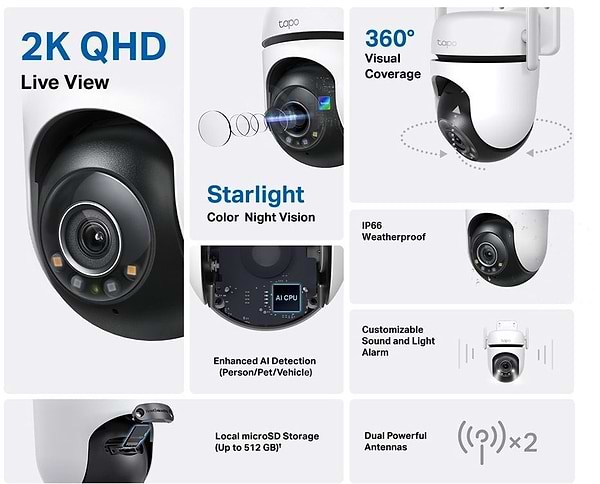 Фото - IP-камера TP-Link Tapo C520WS
