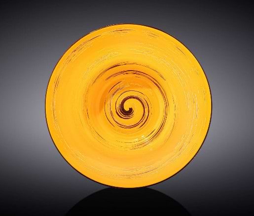 Фото - Тарелка суповая Wilmax Spiral Yellow 25.5 см (WL-669427 / A)