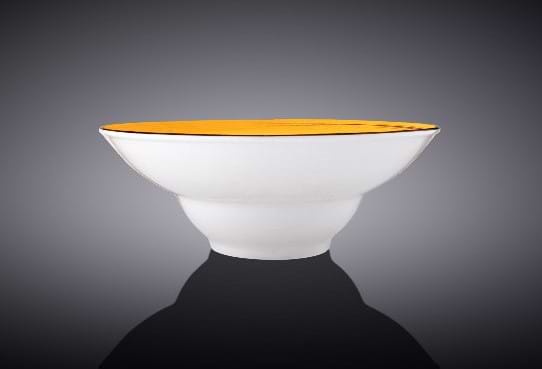 Фото - Тарелка суповая Wilmax Spiral Yellow 25.5 см (WL-669427 / A)