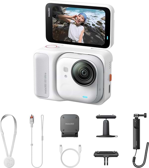 Фото - Екшн-камера Insta360 GO Ultra Creator Bundle Arctic White (CINSABEA003)