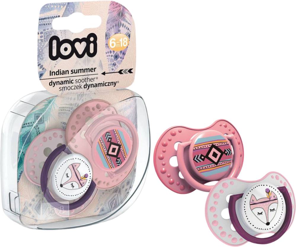 Динамічна пустушка Lovi 6-18 м-ців 2 шт. Indian summer (22/857girl) - Фото 1