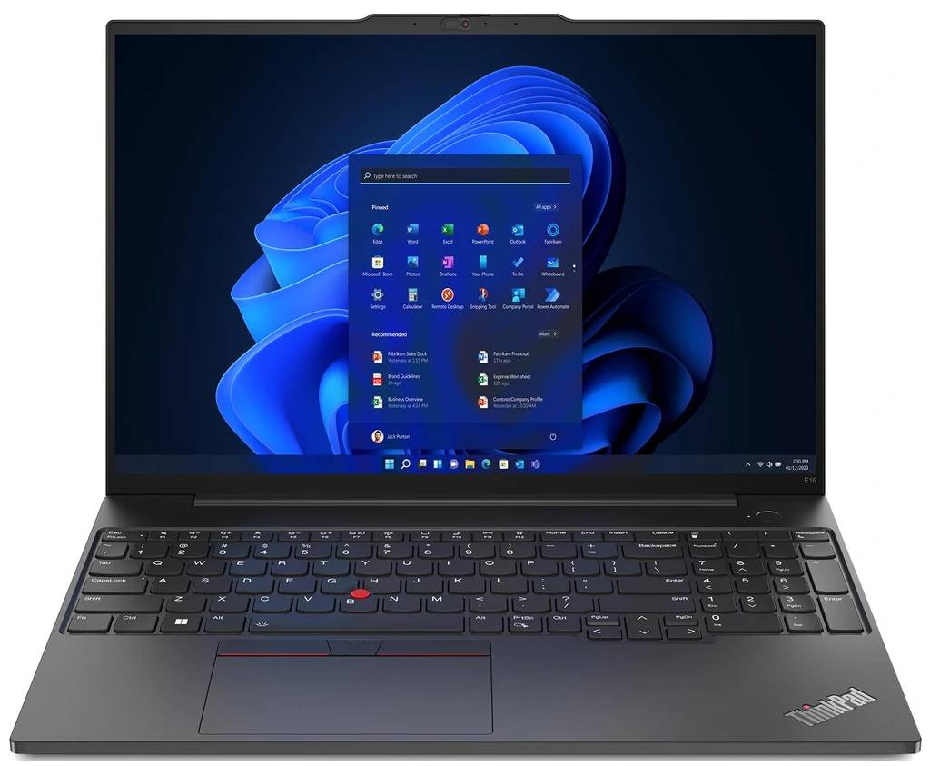 Ноутбук Lenovo ThinkPad E16 Gen 2 (21MA002YRA) Graphite Black - Фото 1