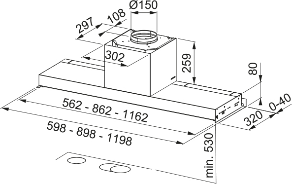 Фото - Вытяжка встраиваемая Franke FST DRIP FREE 90 X (305.0662.835)