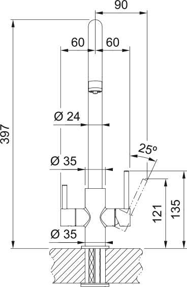 Фото - Кухонний змішувач Franke Lina Clear Water (160.0702.660)