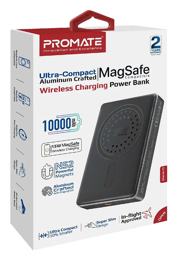 Фото - Батарея мобільна Promate 10000mAh (blade-10.black)