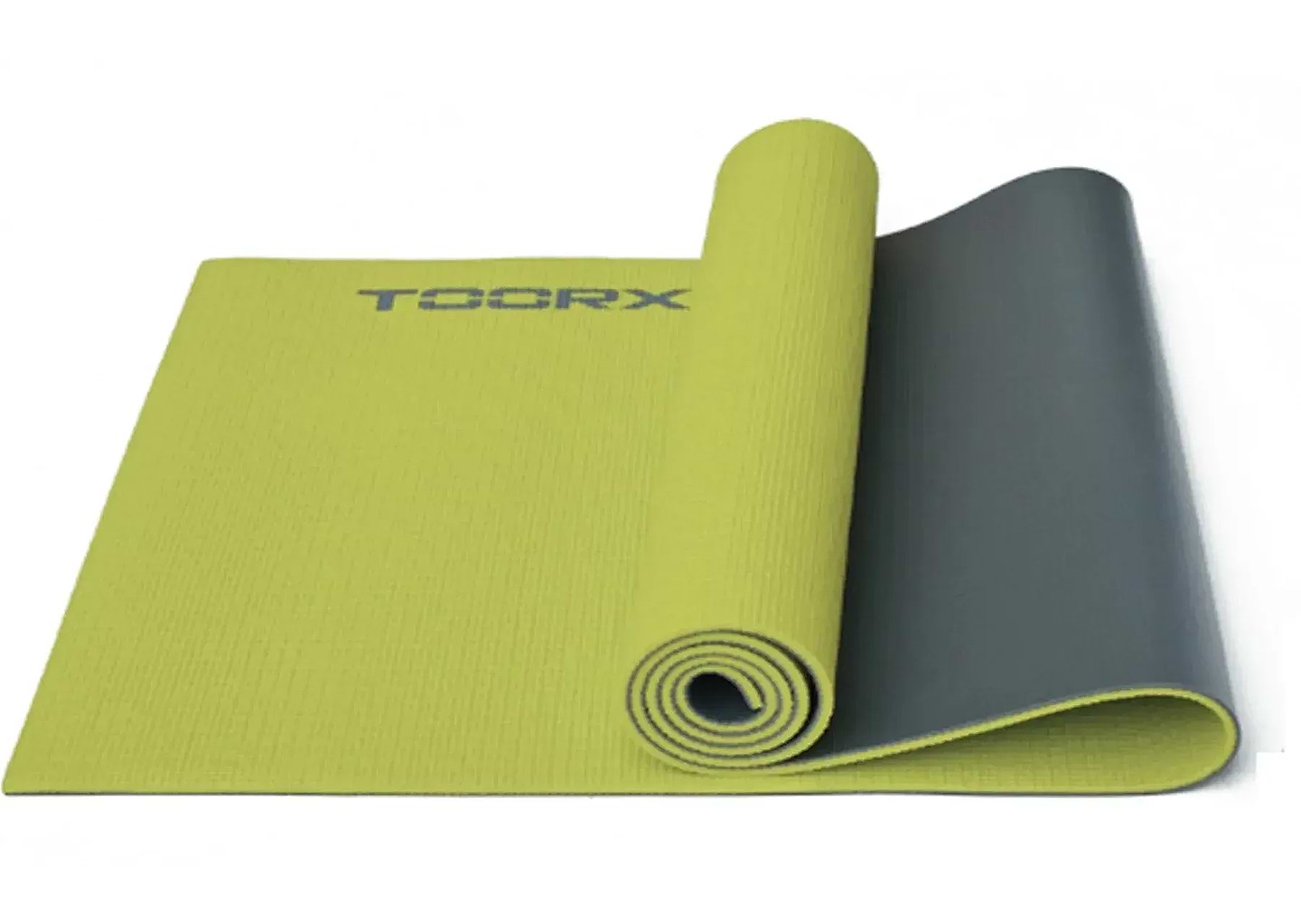 Килимок для йоги та фітнесу Toorx Yoga PVC Verde/Antracite (MAT-176) - Фото 1