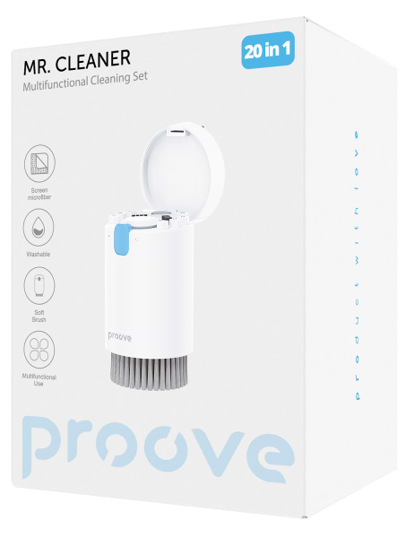 Фото - Набір для чищення мобільних пристроїв Proove Багатофункціональний Mr. Cleaner 20in1 White (MCS00002002)