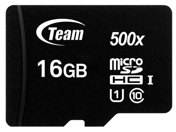 Фото - Карта памяти Team microSDHC 16GB UHS-I Class 10 Black (TUSDH16GCL10U02)