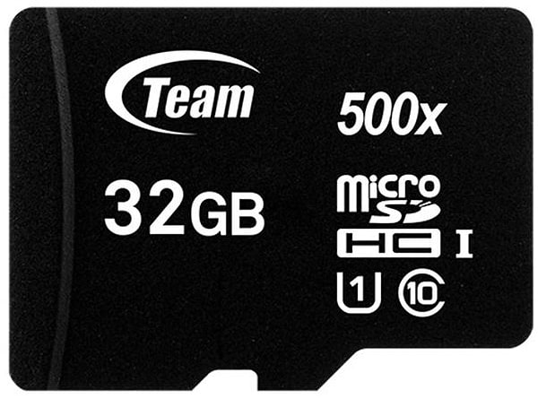 Фото - Карта памяти Team MicroSDHC 32GB UHS-I Class 10 Team Black + SD-adapter (TUSDH32GCL10U03)