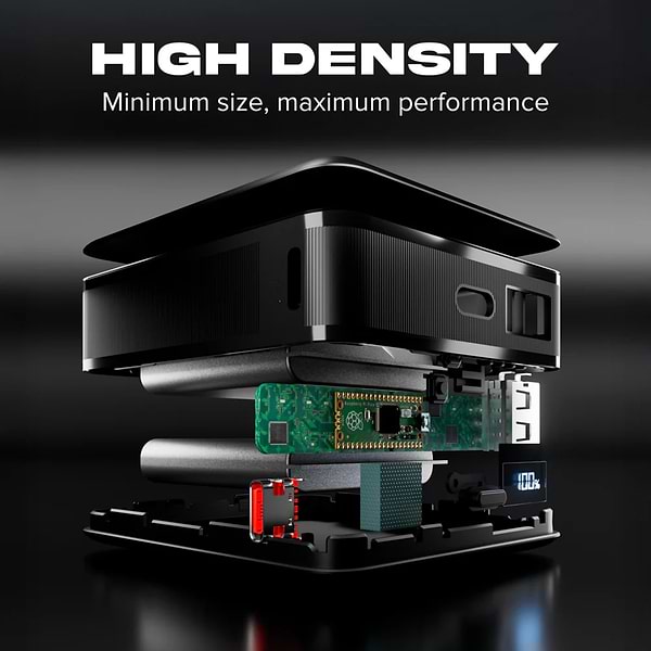 Фото - Батарея мобільна SBS High Density 20000mAh 65W PD USB-C In/Out, LCD display,Ultra Light, Black (902785)