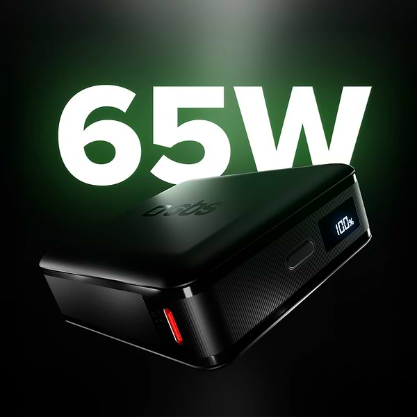 Фото - Батарея мобільна SBS High Density 20000mAh 65W PD USB-C In/Out, LCD display,Ultra Light, Black (902785)