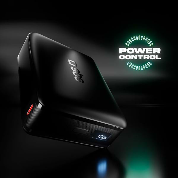 Фото - Батарея мобільна SBS High Density 20000mAh 65W PD USB-C In/Out, LCD display,Ultra Light, Black (902785)