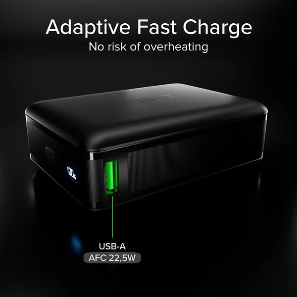 Фото - Батарея мобільна SBS High Density 20000mAh 65W PD USB-C In/Out, LCD display,Ultra Light, Black (902785)