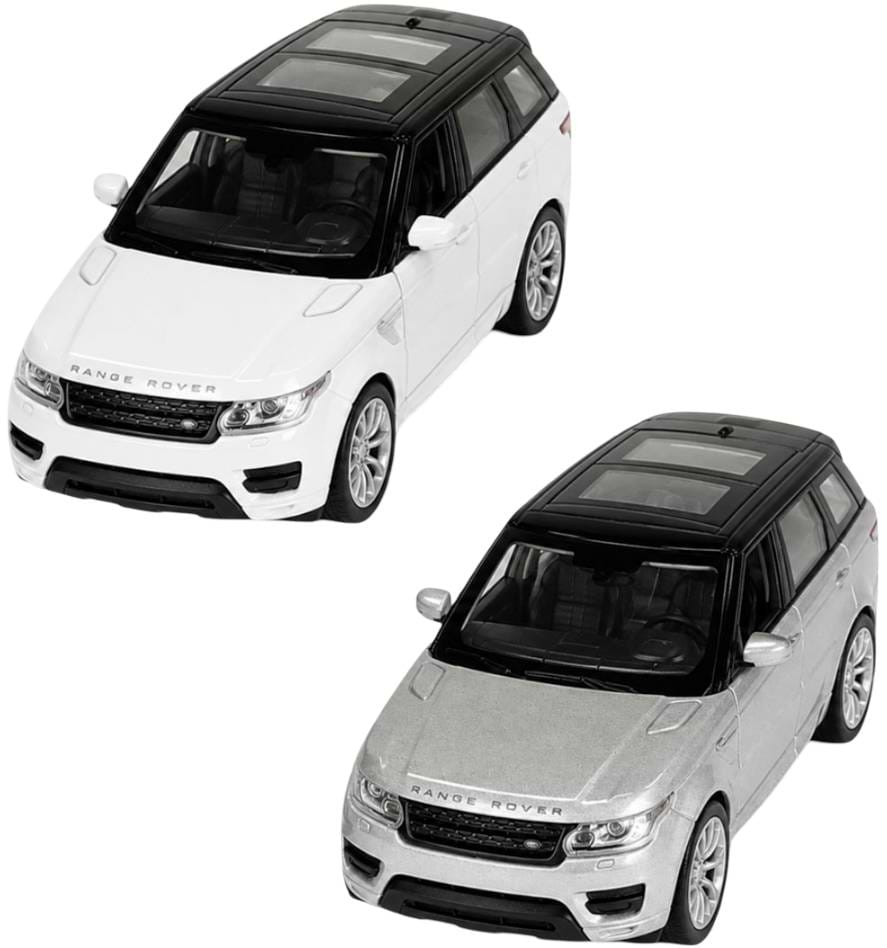 Колекційний легковий транспорт TechnoDrive LAND ROVER RANGE ROVER SPORT (сірий, білий) в асортименті (26014W)
