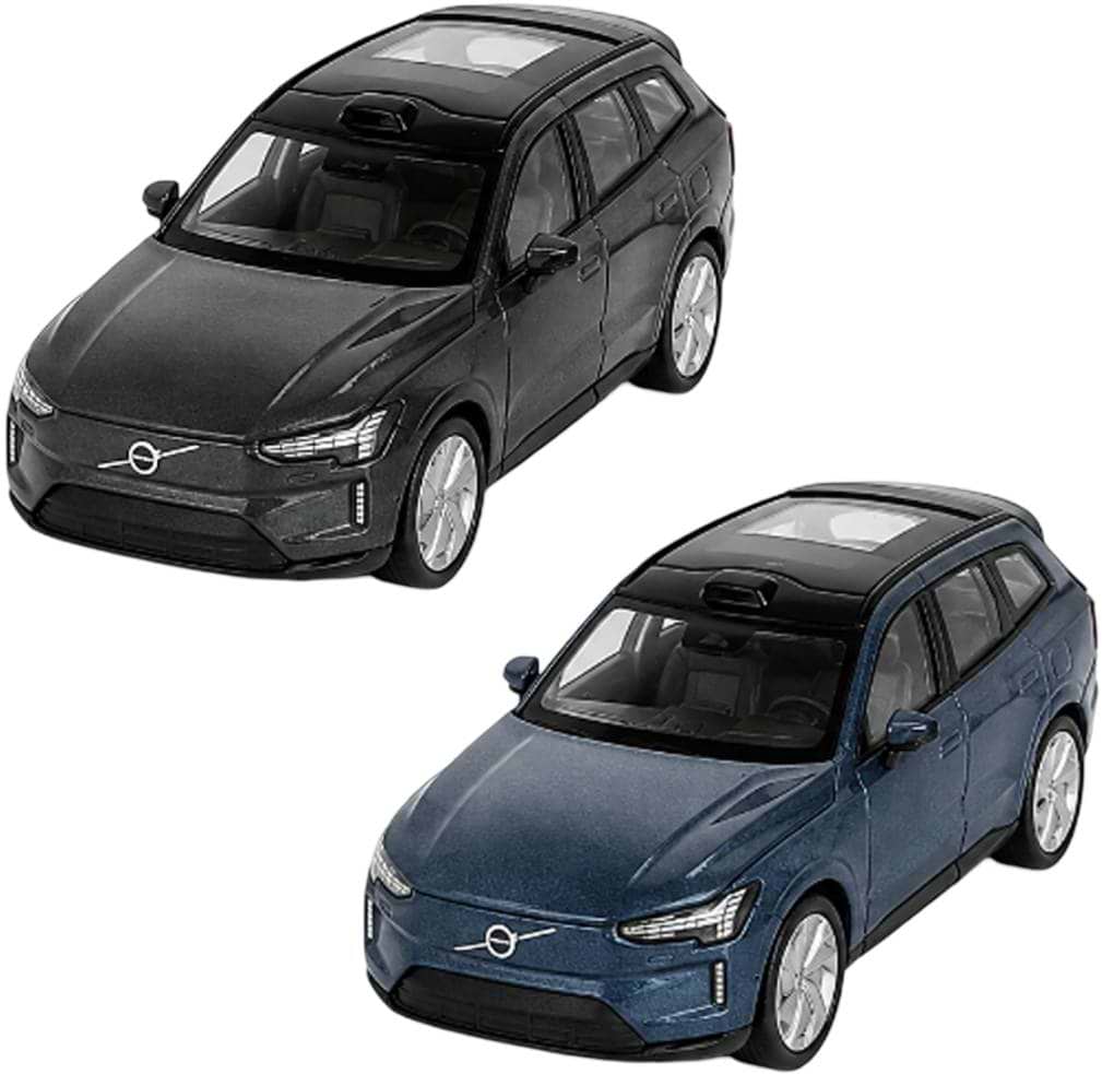 Колекційний легковий транспорт TechnoDrive VOLVO EX90 (чорний, синій) в асортименті (26016W)
