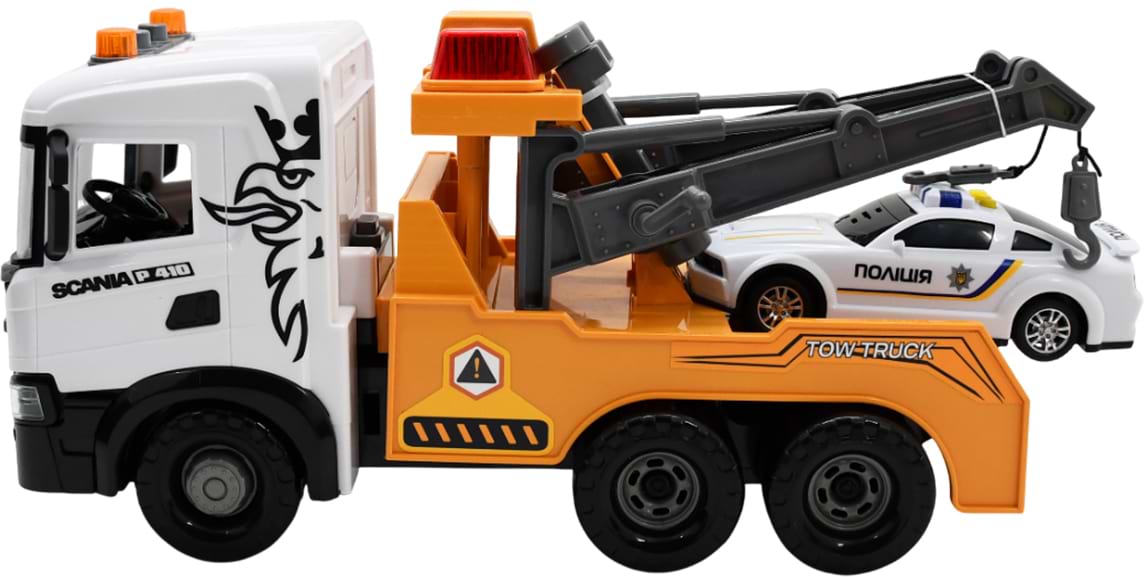 Наземна спецтехніка TechnoDrive Mid Truck – ЕВАКУАТОР SCANIA З МАШИНОЇ ПОЛІЦІЇ (світло, звук) (3004KS)
