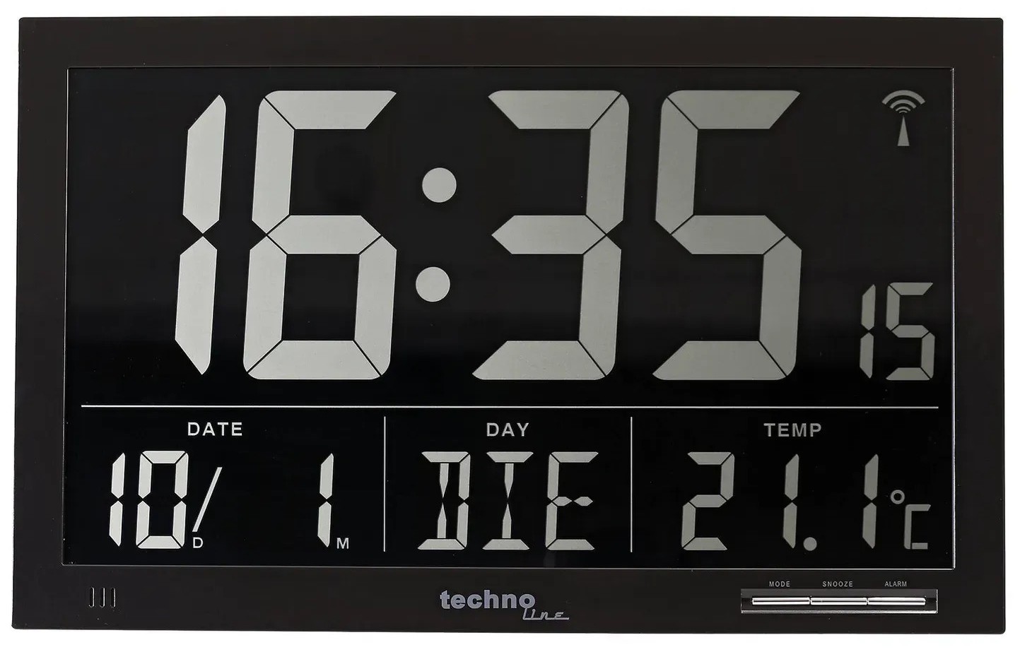 Настенные часы Technoline WS8007 Black