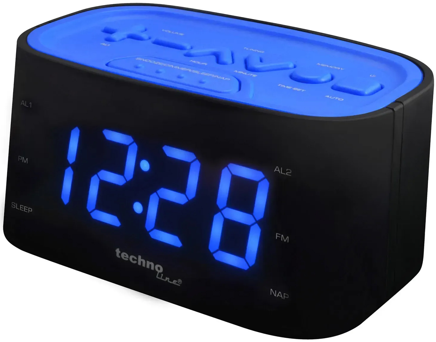 Радіогодинник Technoline WT465 Black/Blue