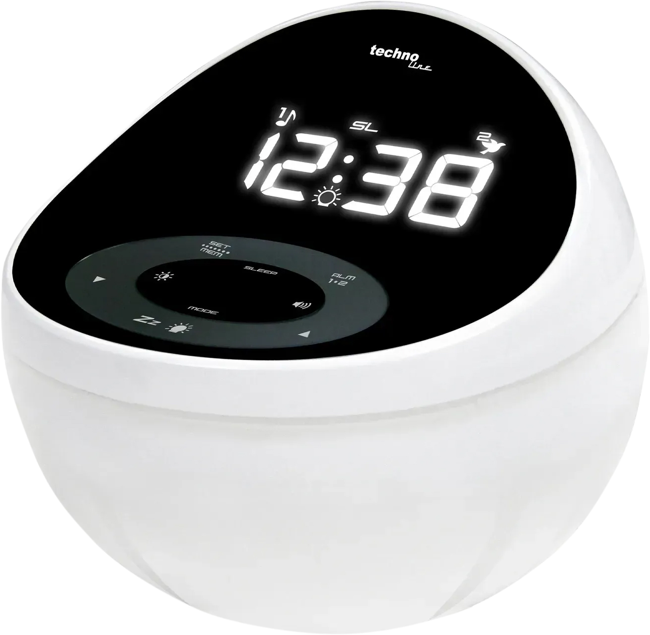 Настільний годинник Technoline Black/White (WT500)