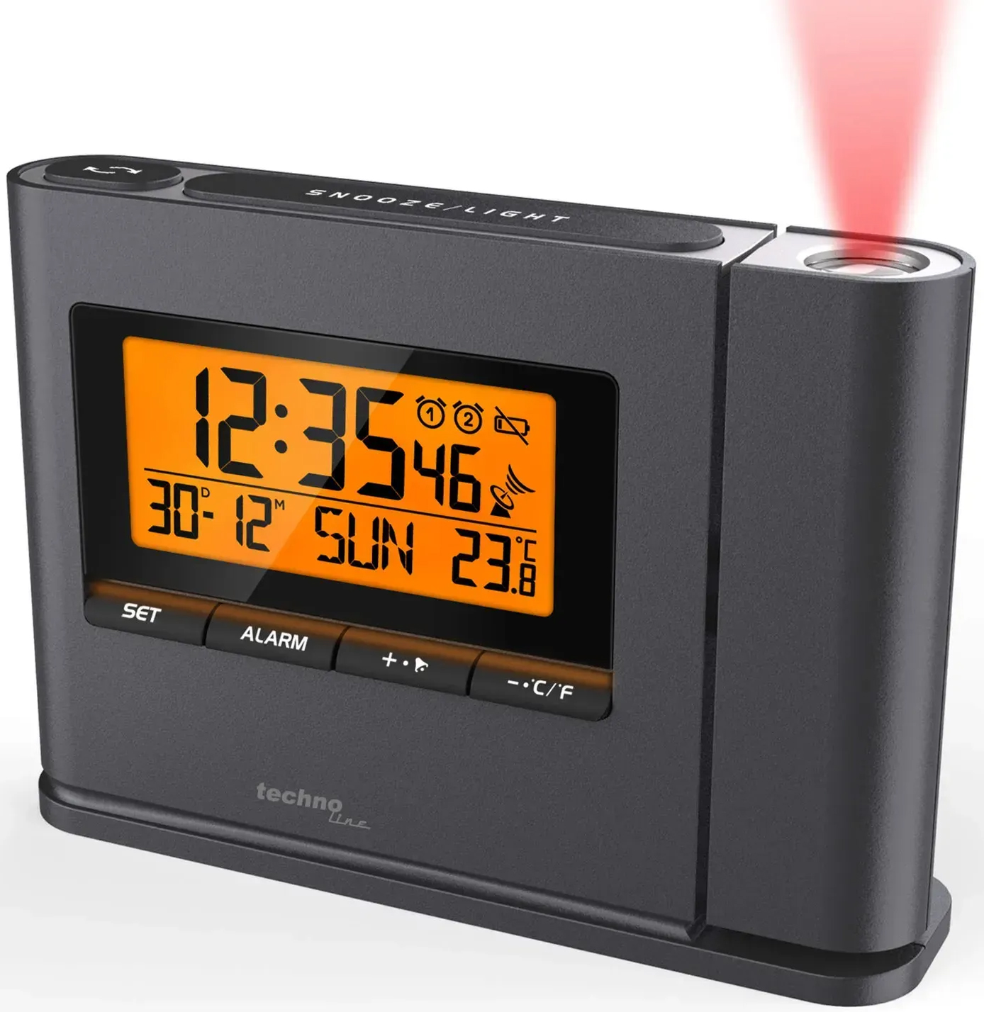 Настільний годинник Technoline WT519 Anthracite