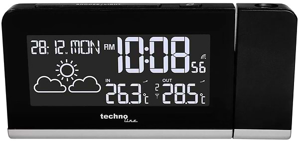 Фото - Проекционные часы Technoline Black (WT539)