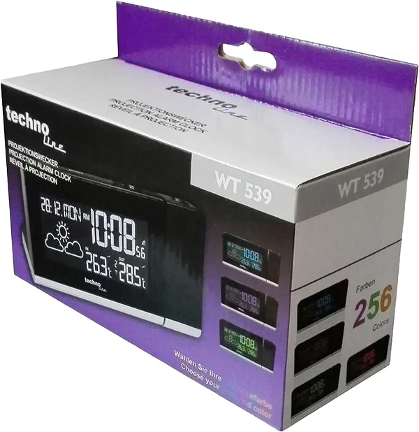 Фото - Проекционные часы Technoline Black (WT539)