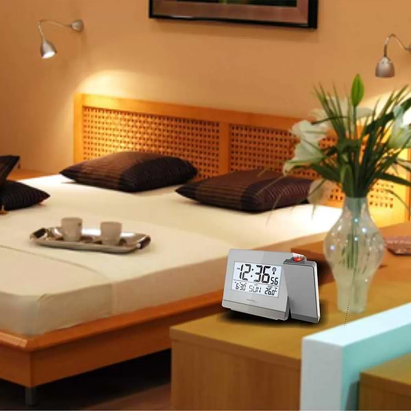 Фото - Проекционные часы Technoline Silver/Anthracite (WT538)