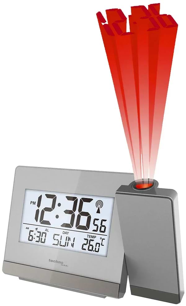 Фото - Проекционные часы Technoline Silver/Anthracite (WT538)