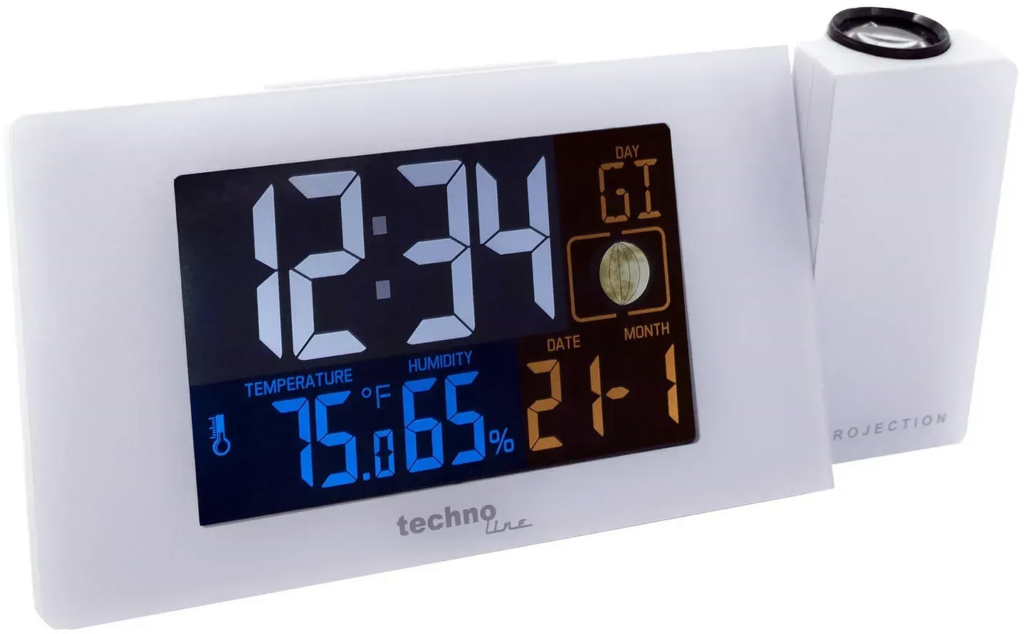 Проекционные часы Technoline White (WT537)