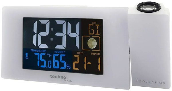 Фото - Проекционные часы Technoline White (WT537)