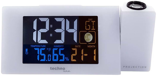 Фото - Проекционные часы Technoline White (WT537)