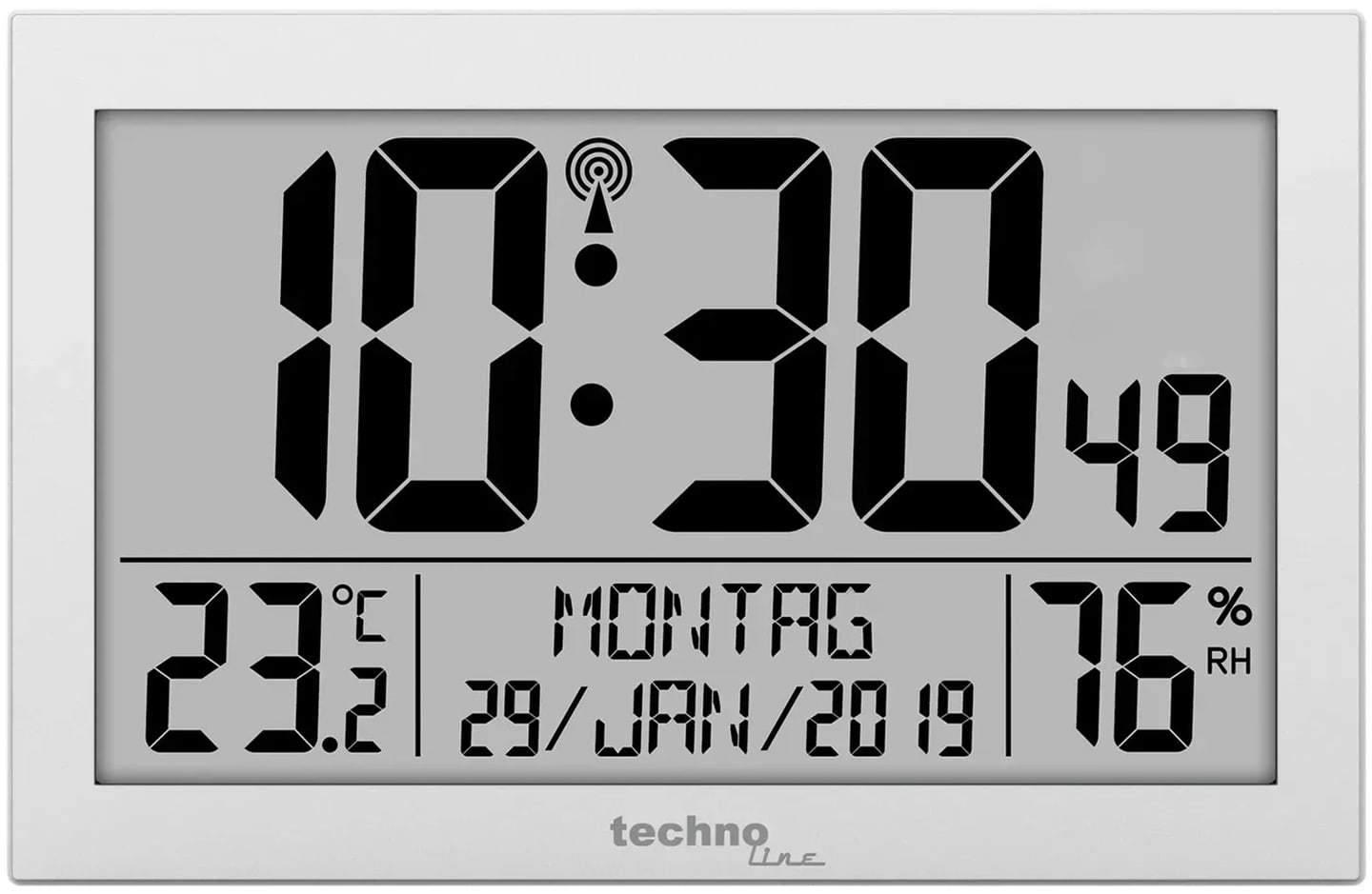 Настенные часы Technoline WS8016 Silver