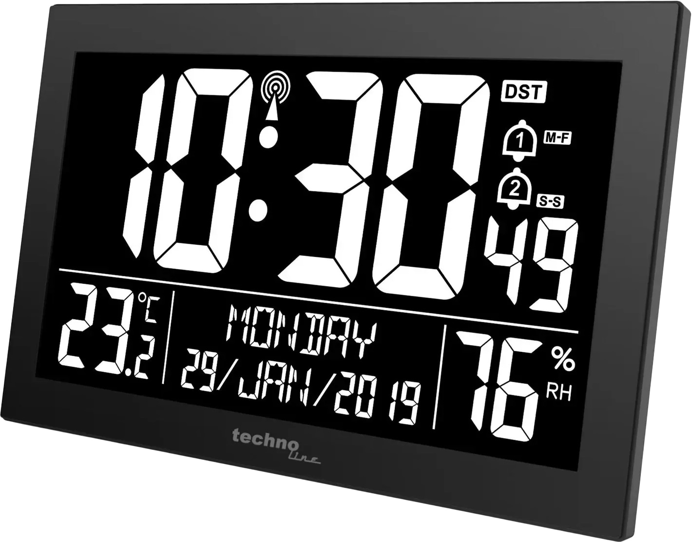 Настенные часы Technoline WS8017 Black