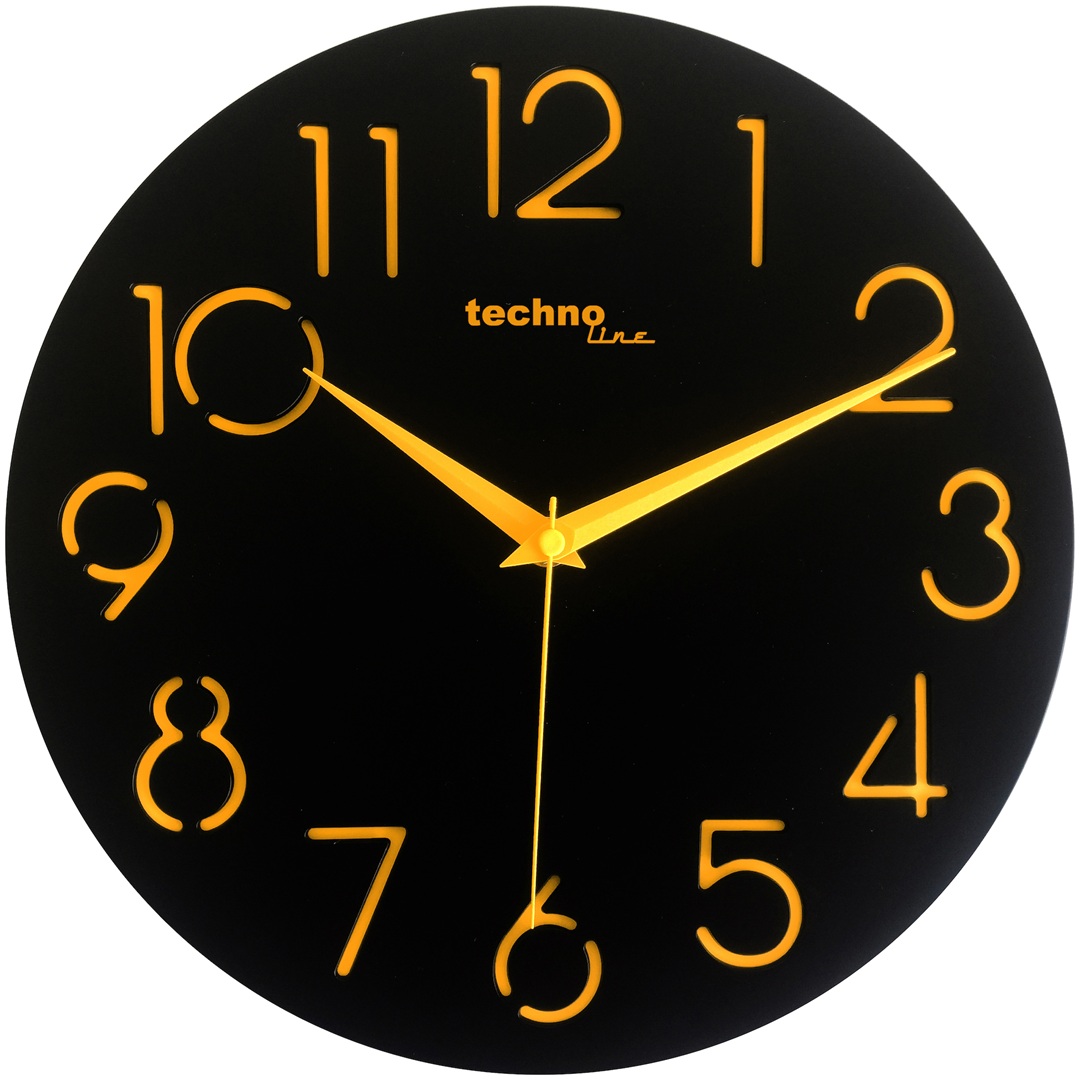 Настенные часы Technoline Black (WT7230)