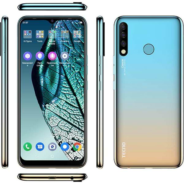 Фото - Смартфон Tecno Camon 12 (CC7) Dual Sim Sky Cyan