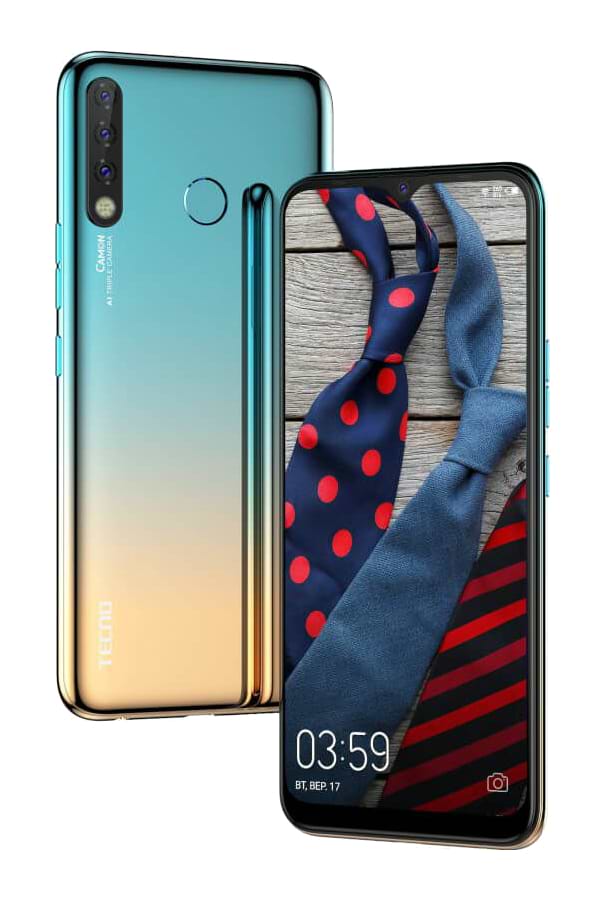 Фото - Смартфон Tecno Camon 12 (CC7) Dual Sim Sky Cyan