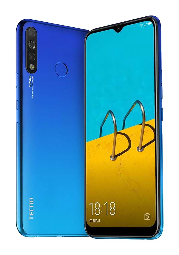 Фото - Смартфон Tecno Spark 4 2/32 (KC8) Dual Sim Vacation Blue