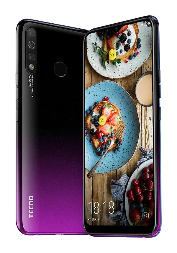 Фото - Смартфон Tecno Spark 4 2/32 (KC8) Dual Sim Royal Purple