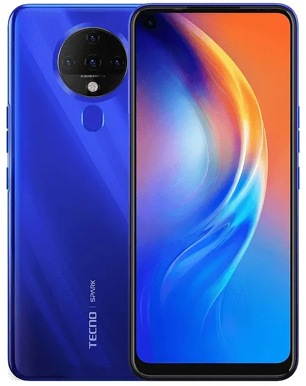 Фото - Смартфон Tecno Spark 6 (KE7) 4/64GB Dual Sim Ocean Blue