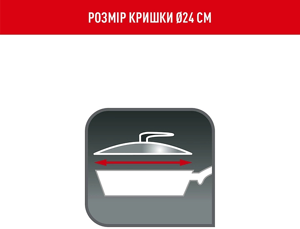 Фото - Кришка для посуду Tefal 28097512 24 см