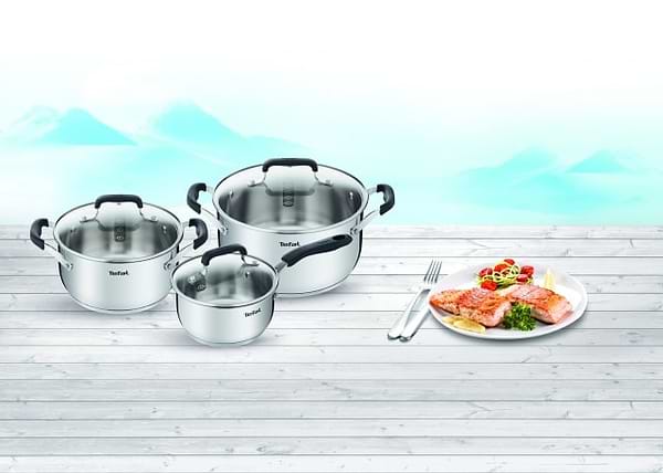 Фото - Набор посуды Tefal E493S674 Cook&Cool 6 пр ковш 16 см, 20/24 см