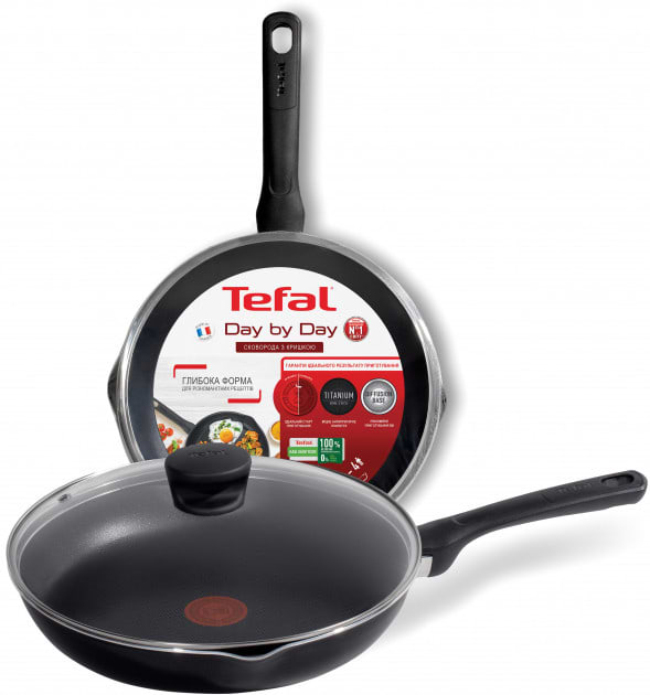 Фото - Сковорода універсальна Tefal B558SET1 Day by Day с/кр 28 см