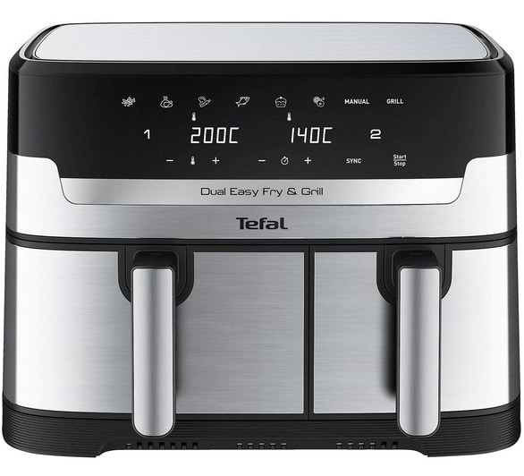 Мультипечь Tefal Dual Easy Fry EY905D10 - Фото 1