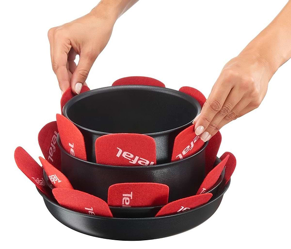 Фото - Набір захисних вкладишів для зберігання посуду Tefal K2203004 Ingenio 4 пр