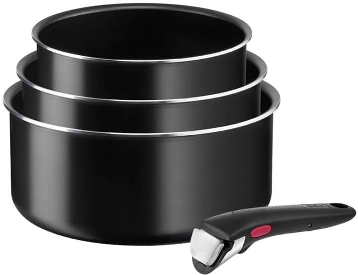 Набір посуду зі знімною ручкою Tefal L1539443 Ingenio Easy Cook&Clean 4 пр - Фото 1
