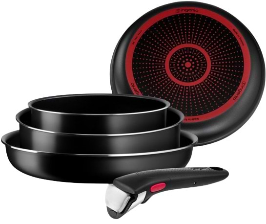 Фото - Набор посуды со съемной ручкой Tefal L1539843 Ingenio Easy Cook & Clean 13 пр.