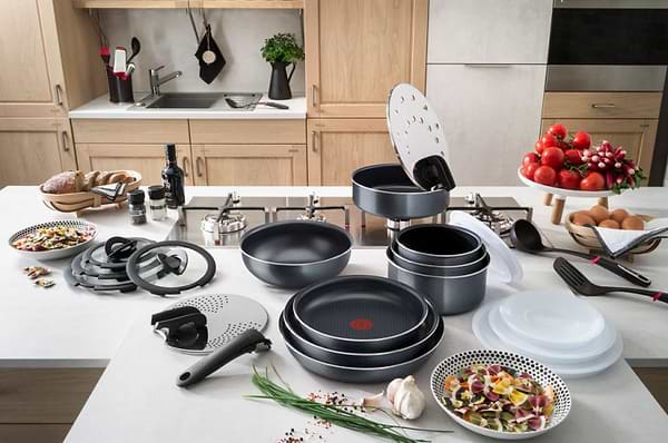 Фото - Набор сковород со съемной ручкой Tefal L2319202 Ingenio Elegance 3 пр.